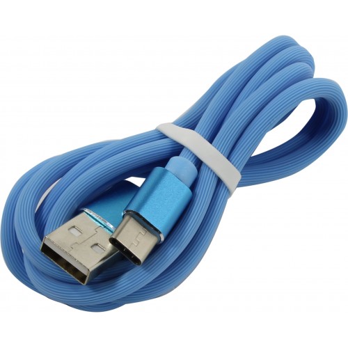 Кабель USB AM-USB C, 1.0m Jet.A JA-DC34, QC3.0, 2A, синий