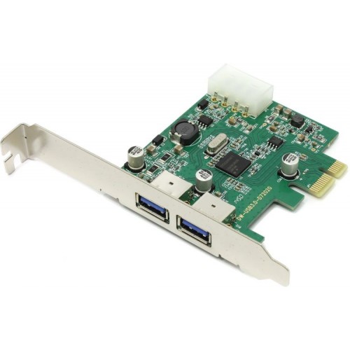 Концентратор USB 3.0, PCI-E, Orient NC-3U2PE, NEC D720200, 2 port, oem