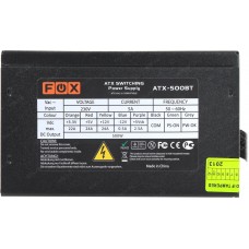 Блок питания ATX Fox 500W (ATX-500BT) BOX, без вентилятора