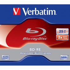 Диск Blu-Ray BD-RE 25Gb Verbatim 2x Jewel (1 диск)