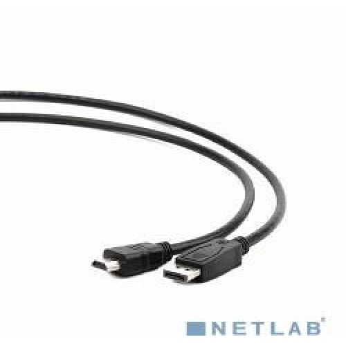 Кабель DisplayPort-HDMI Gembird/Cablexpert, 3m, черный (CC-DP-HDMI-3M)