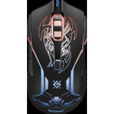 Мышь Defender Bionic GM-250L игровая + коврик, оптическая, черн., USB, (5кн+кол/кн)