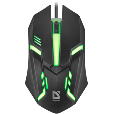 Мышь Defender Cyber MB-560L оптическая, черн., 7цв. подсветка, USB, (2кн+кол/кн) 52560