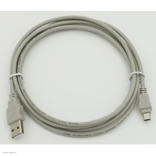 Кабель USB A(m)-mini USB B (m) 1.8м серый