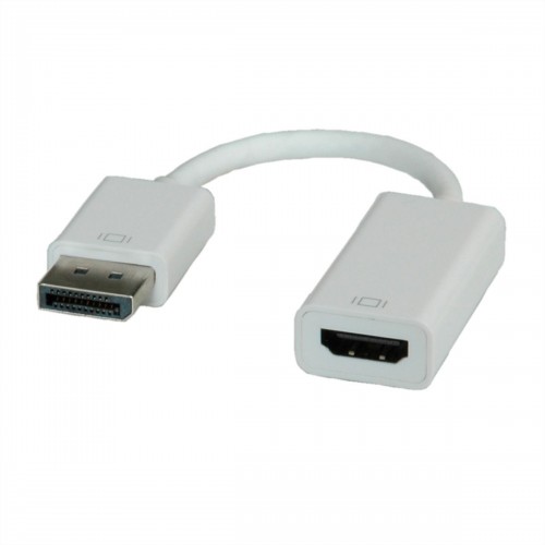 Переходник HDMI (f)/DisplayPort (m) белый