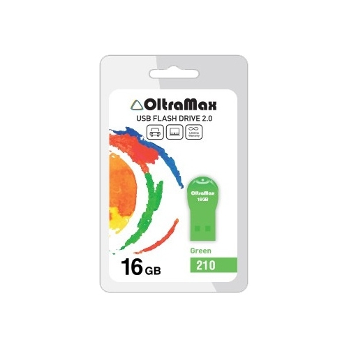 Флэш драйв OM-16GB-210 OltraMax Green