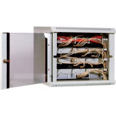 Шкаф телекоммуникационный настенный 9U (600х300) дверь стекло