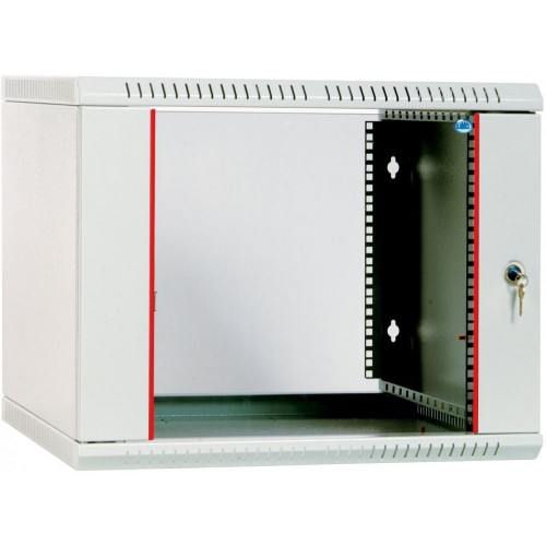 Шкаф телекоммуникационный настенный разборный 9U (600х350) дверь стекло