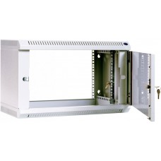 Шкаф телекоммуникационный настенный 6U (600  300) дверь стекло