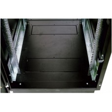 Шкаф телекоммуникационный напольный 22U (600x800) дверь стекло, цвет чёрный