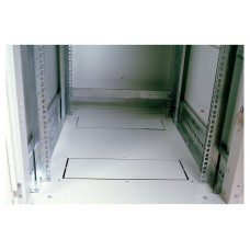 Шкаф телекоммуникационный напольный 42U (600x1000) дверь перфорированная 2 шт. (3 места)