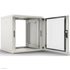 Шкаф телекоммуникационный настенный разборный 9U (600х520), съемные стенки, дверь стекло