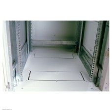 Шкаф телекоммуникационный напольный 22U (600x600) дверь стекло (2 места)