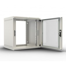 Шкаф телекоммуникационный настенный 6U, 600x480мм, В=365мм, .дверь стекло