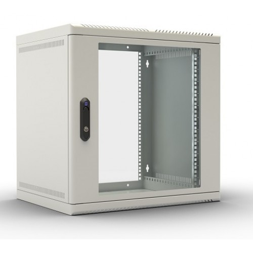 Шкаф телекоммуникационный настенный 15U (600х650) дверь стекло