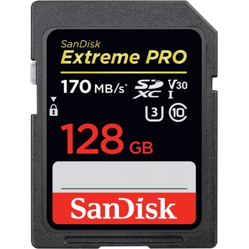 Карта памяти SanDisk Extreme Pro <SDSDXXY-128G-GN4IN> SDXC Memory Card 128Gb UHS-I U3 V30
