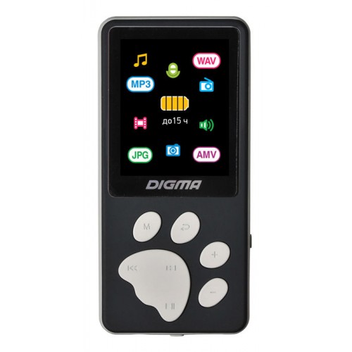 MP3 плеер DIGMA S4 flash 8Гб черный/серый [s4bg]