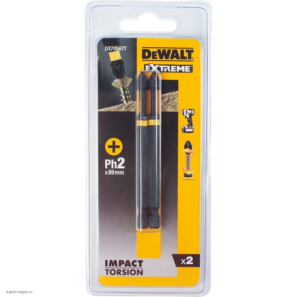 Бита dewalt ph2. Биты ударные Impact Torsion ph2, 85мм, 2шт. DEWALT dt70567t. Биты PH-2 DEWALT. DEWALT ph2. Биты DEWALT ph2,50мм 2шт.