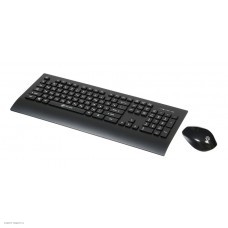 Комплект (клавиатура+мышь) OKLICK 222M, USB, беспроводной, черный