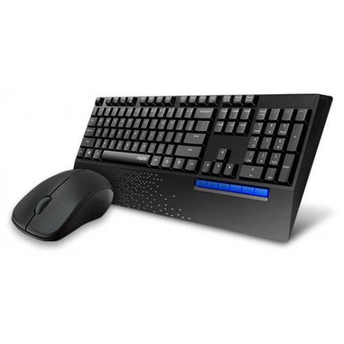 Комплект (клавиатура+мышь) RAPOO X1960, USB, беспроводной, черный [19018]