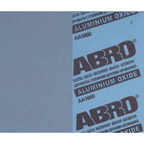 Наждачная бумага ABRO зерн.1000 лист 230*280мм водостойкая автомобильная