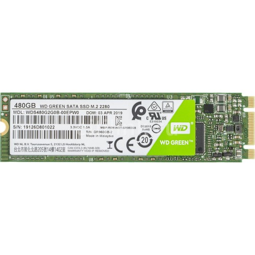 Накопитель M.2 SSD 480 Gb WD Green [WDS480G2G0B]