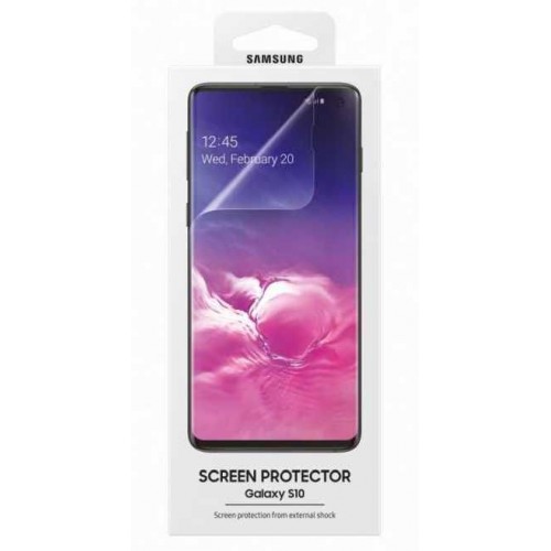 Защитная пленка для экрана SAMSUNG ET-FG973CTEGRU  для Samsung Galaxy S10,  прозрачная, 2 шт