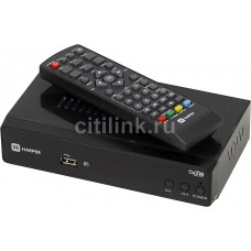 Ресивер DVB-T2 HARPER HDT2-5010,  черный