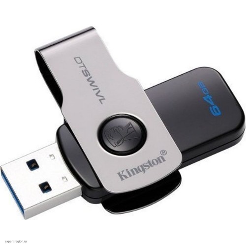 Флеш-диск USB 3.1 64Gb, Kingston DataTraveler SWIVL (DTSWIVL/64GB) Металл