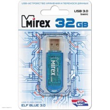 Флеш-диск USB 3.0 32Gb, Mirex Elf (13600-FM3BEF32) Синий