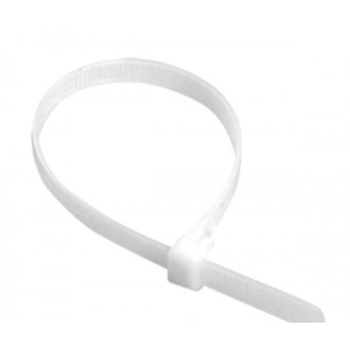 Хомуты-стяжки  300х4.0 мм (3,6мм) REXANT кабельные нейлон (пластик) Белые min100