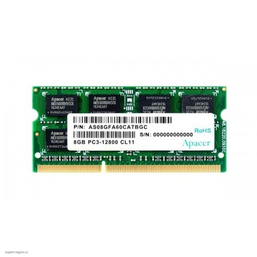 Модуль памяти SODIMM DDR3 8GB Apacer DS.08G2K.KAM (AS08GFA60CATBGC)