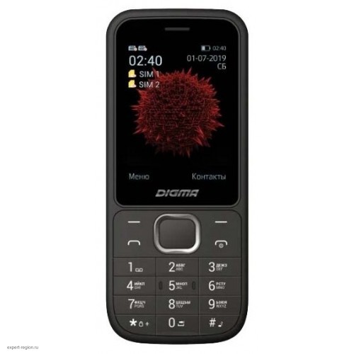 Мобильный телефон DIGMA Linx C240,  черный
