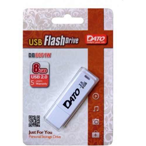 Накопитель USB 2.0 Dato 64Gb DB8001 Белый
