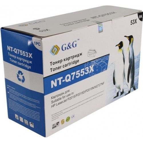 Картридж лазерный G&G NT-Q7553X для HP LaserJet P2015 M2727