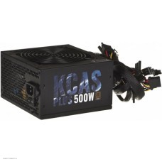 Блок питания Aerocool ATX 500W KCAS PLUS 500 80+ bronze (24+4+4pin) APFC 120mm fan 7xSATA RTL