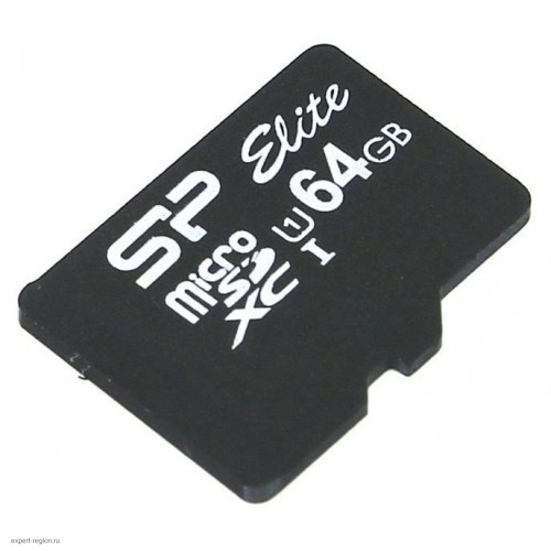 Карта памяти 64Gb MicroSD Silicon Power Elite Class 10 (SP064GBSTXBU1V10)