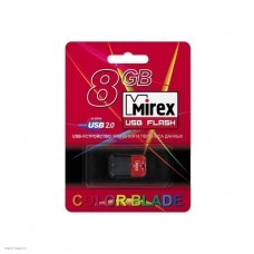 Накопитель USB 2.0 8Gb Mirex ARTON, черный/красный (13600-FMUART08)