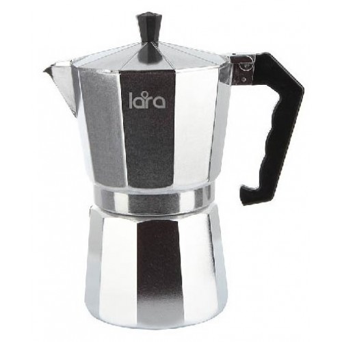 Гейзерная кофеварка Lara LR06-73 серебристый