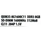 Оперативная память DDR3 SODIMM QUMO 8GB QUM3S-8G1600C11(R) PC3-12800, 1600MHz