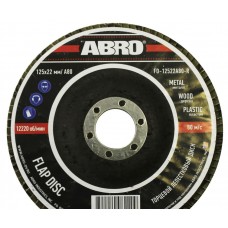 Диск торцевой 60 (125 мм х 22,23 мм) ABRO лепестковый конический