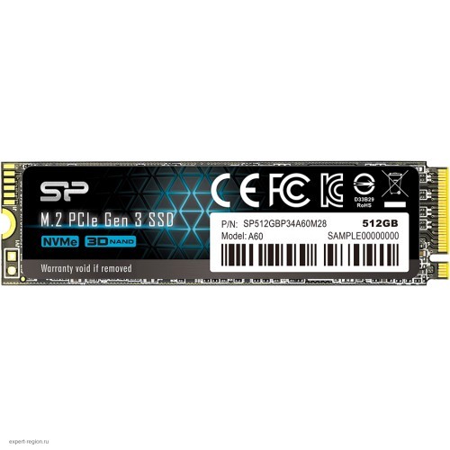 Накопитель SSD 512Gb Silicon Power A60 (SP512GBP34A60M28)