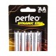 Батарейка АА PERFEO R6 4BL Dinamic Zinc  комплект 4шт