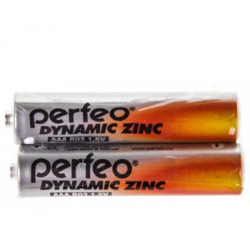 Батарейка ААА PERFEO R3 2SH Dinamic Zinc  комплект 2шт