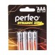 Батарейка ААА PERFEO R3 4BL Dinamic Zinc  комплект 4шт