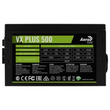 Блок питания 500W ATX Aerocool VX PLUS 500  