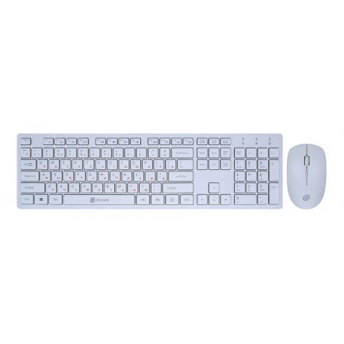Комплект (клавиатура+мышь) Oklick 240M White USB (1091258)