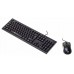 Комплект (клавиатура + мышь) Oklick 620M (475652), черный 