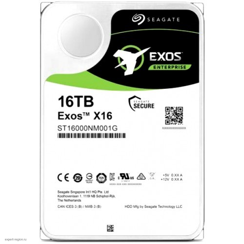 Жесткий диск 16Tb SAS Seagate Exos X16 (ST16000NM002G)
