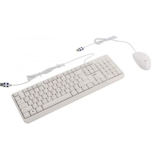 Комплект (клавиатура+мышь) SVEN KB-S330C белый [SV-017217]